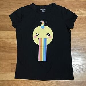 3/$18 || Cat & Jack Rainbow Unicorn Emoji Kids T-Shirt - Size L (10-12)